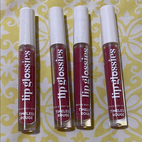 Bath & Body Works Other - Bath & Body Works 4 Lip Gloss Bundle in Timeless Rouge Red NIP Best Price for 4!